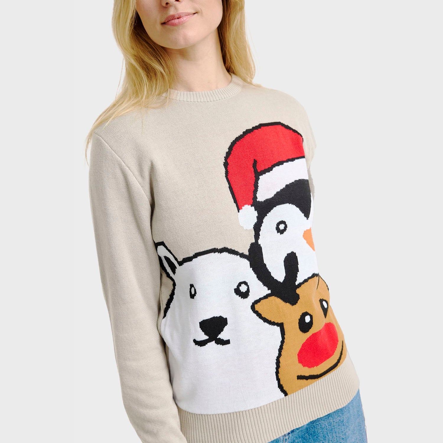 Animal Christmas Sweater β Women
